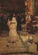 John William Waterhouse Marianne Leaving the Judgment Seat of Herod Spain oil painting artist
